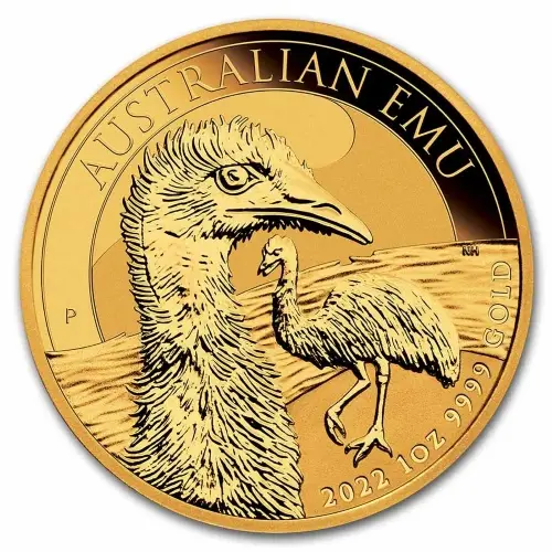 2022 1 oz Australian Emu Gold Coin